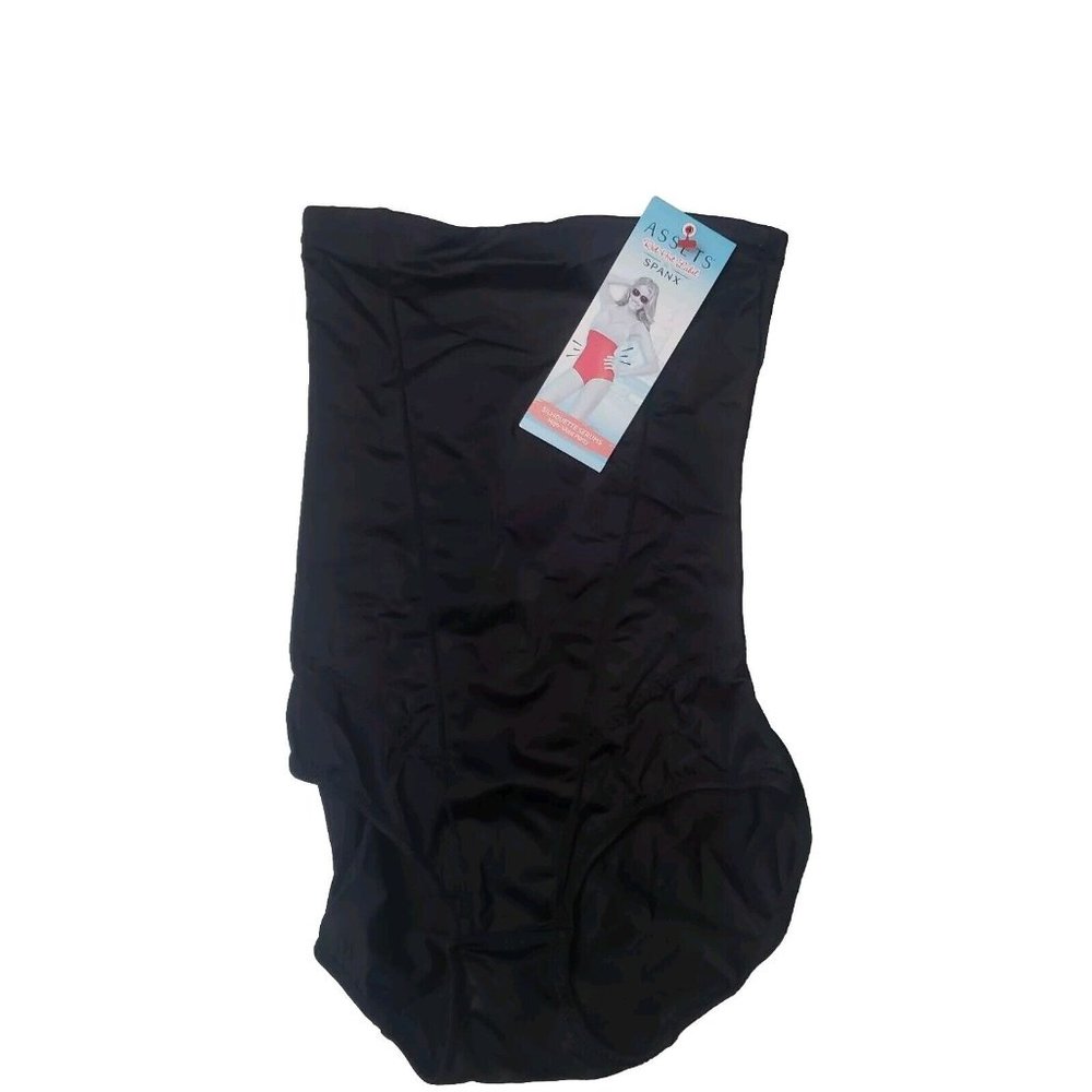 NWT New Spanx Assets Red Hot‎ Label High-Waist Panty Size S Black